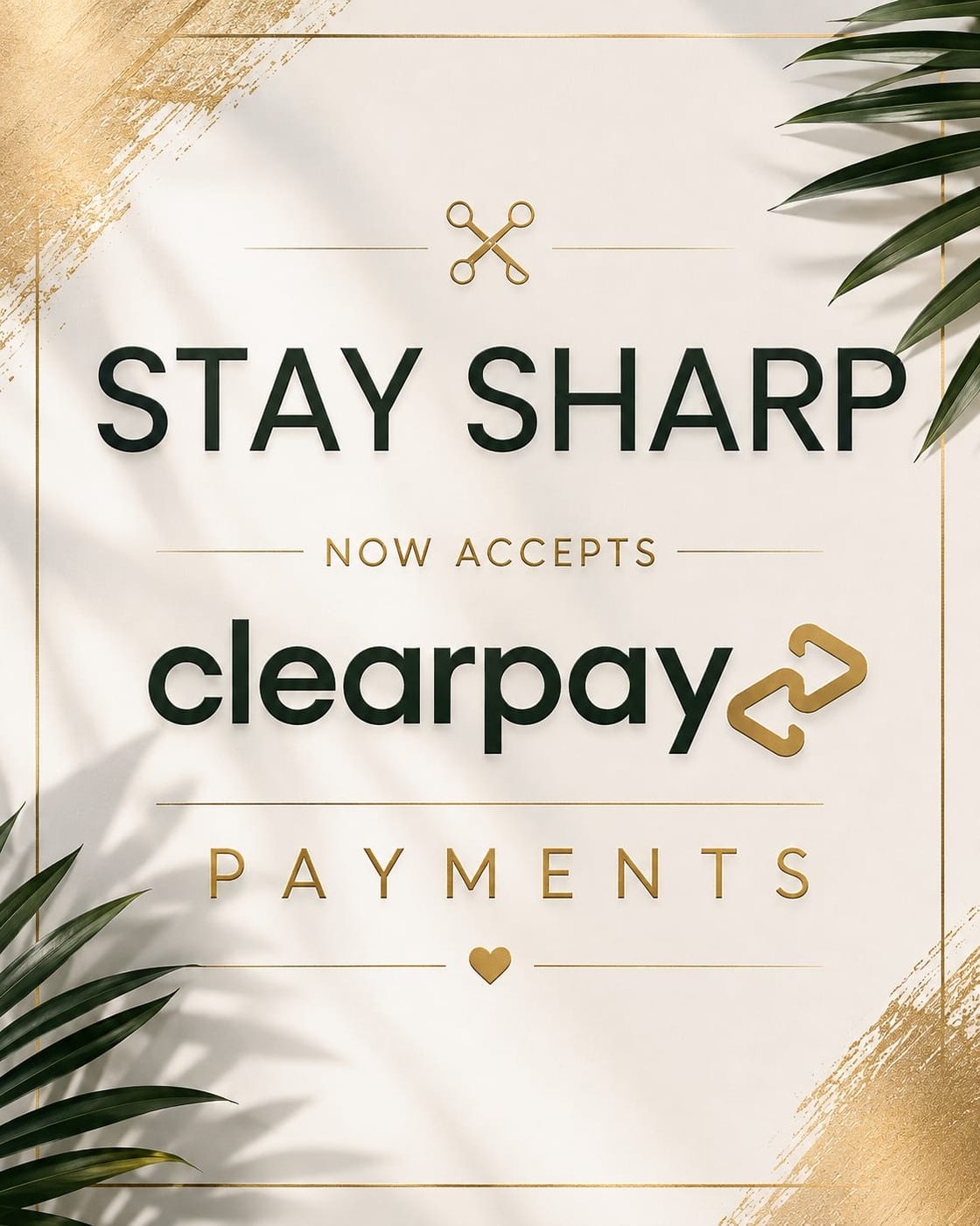 Stay Sharp now accepts Clearpay payments