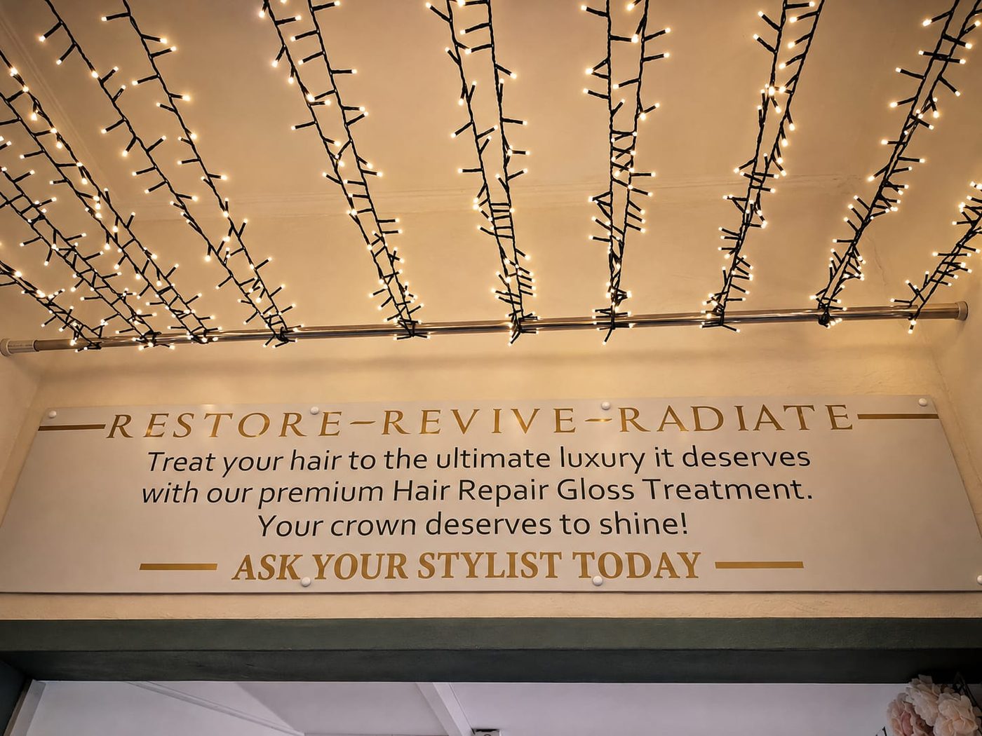 Salon detail and styling work